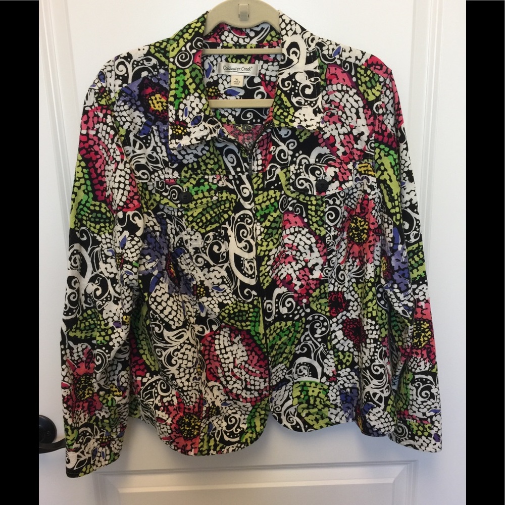 Coldwater Creek Multi-colored Jacket, size XL.